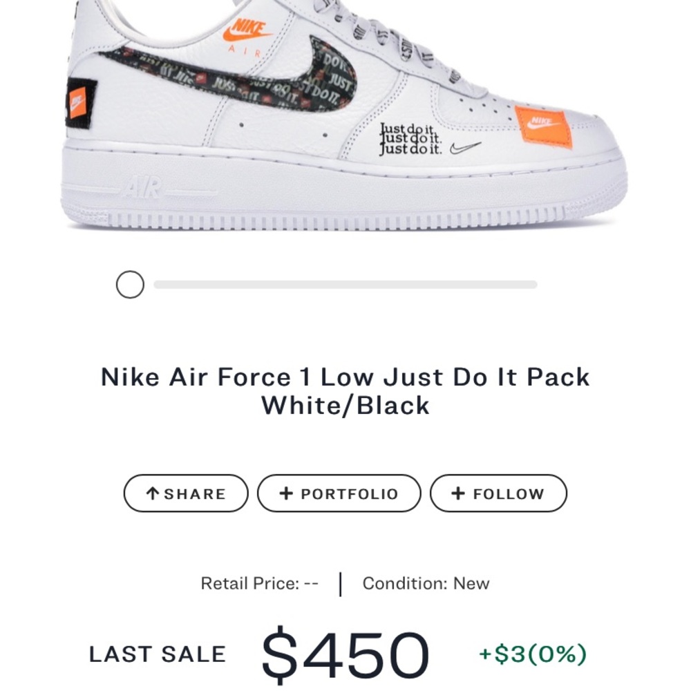 Nike Air Force 1 Low Just Do It Pack White/Black